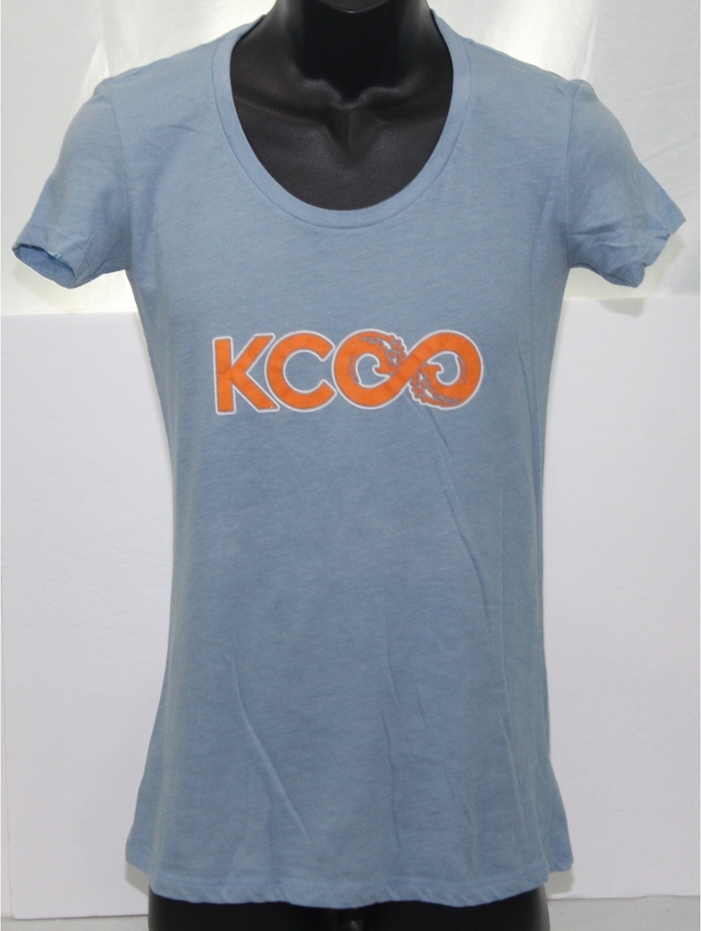 KCCO Ocean Waves Chive Tees Keep Calm & Chive On ScoopNeck T Shirt Womens Medium